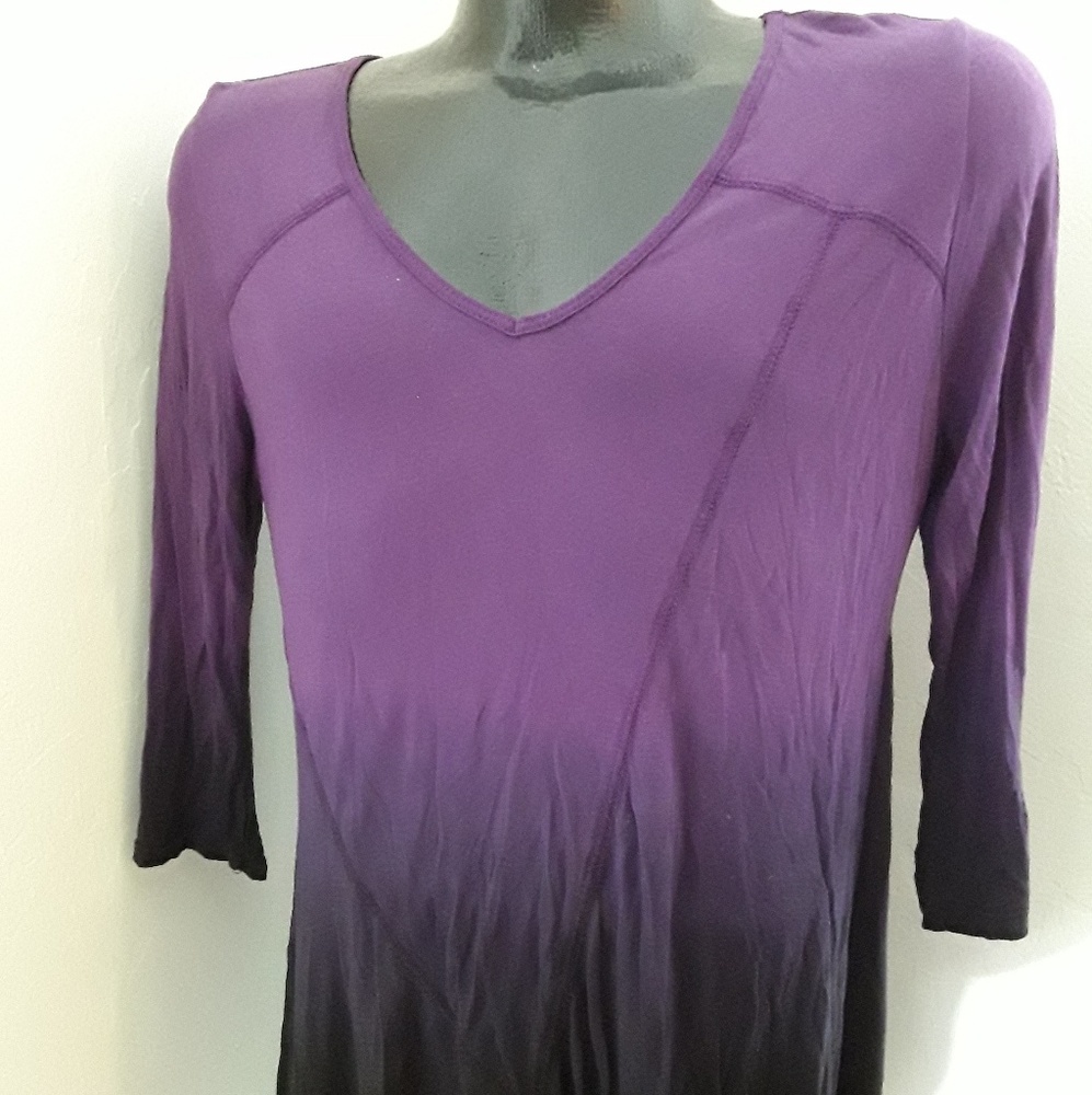 DKNY Jeans women top tunic 3/4 sleeve size M - Picture 1 of 6